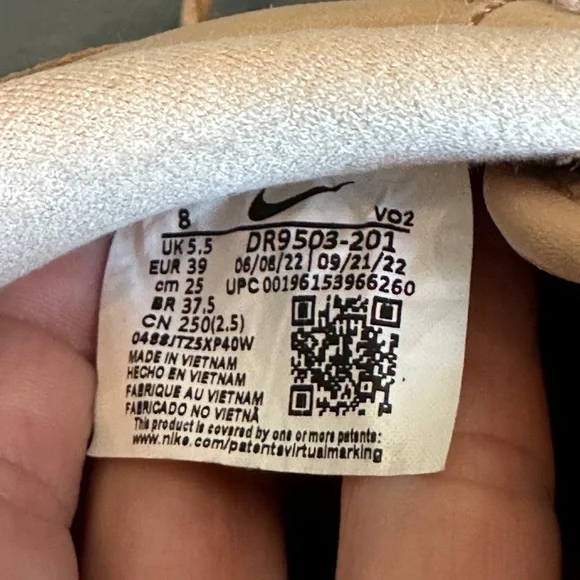 Unisex Nike Air Force 1 Low Premium in Vachetta Tan Leather - Women’s Size 8 - Picture 6 of 7